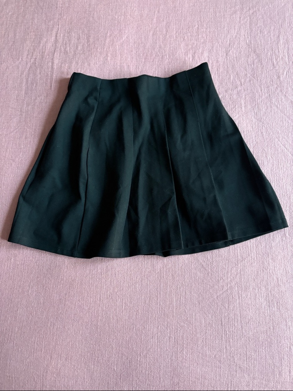 H&M Black Circle Skater Mini Skirt